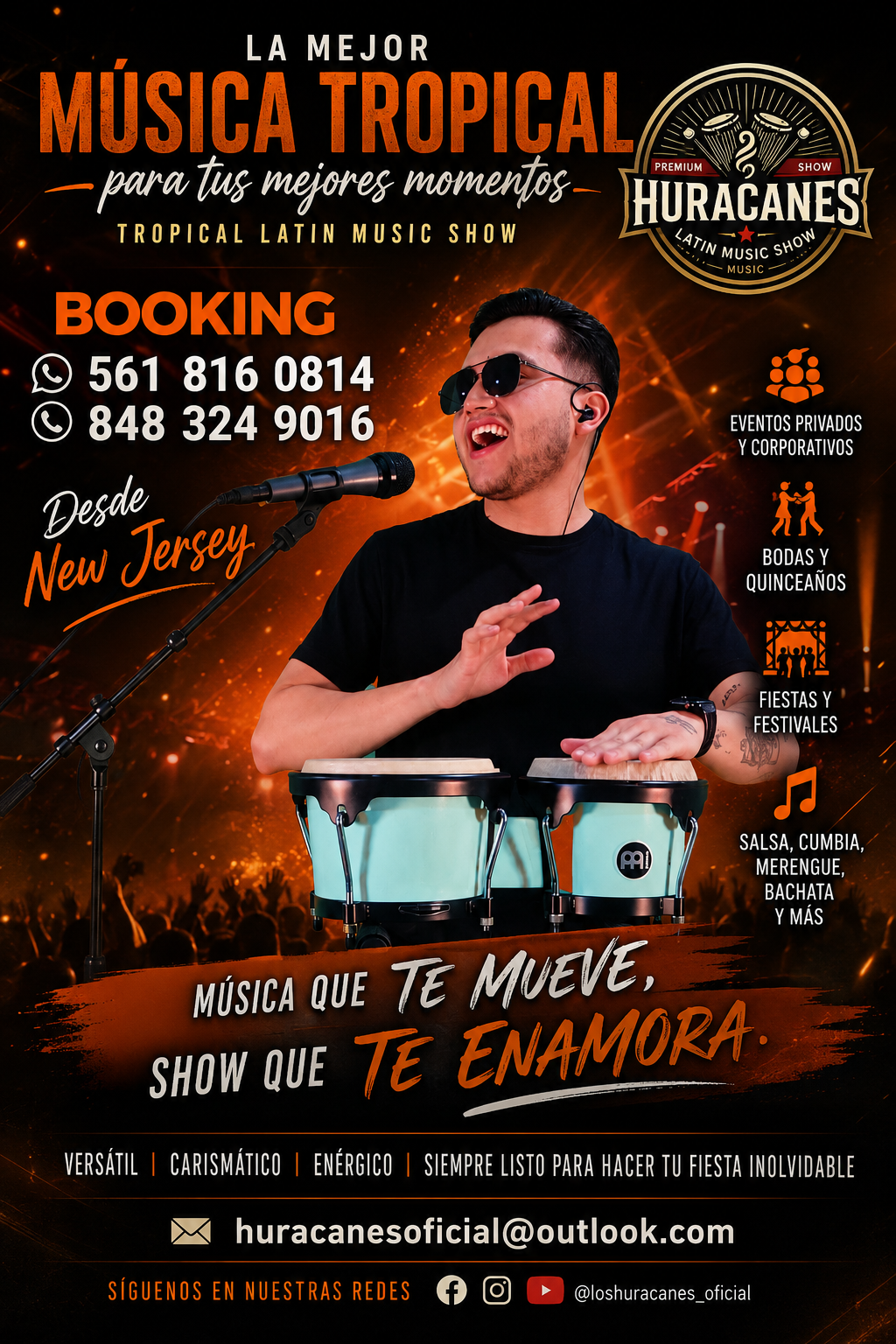Huracanes show en vivo